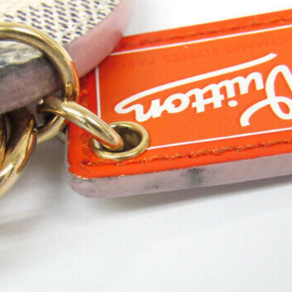 Louis Vuitton Checkered Key Holder with Gold and Red Accents - Picture 5 of 16